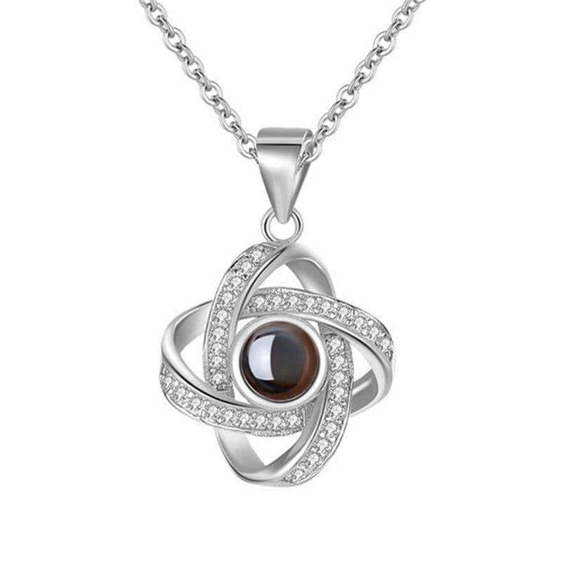 image-Original Projection Necklace Jewelry Gift with Hidden Love Words for Women