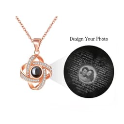 image-Original Projection Necklace Jewelry Gift with Hidden Love Words for Women