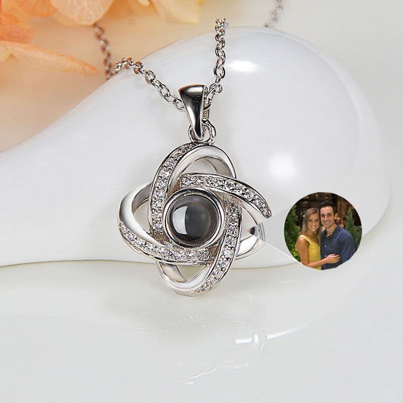 image-Original Projection Necklace Jewelry Gift with Hidden Love Words for Women