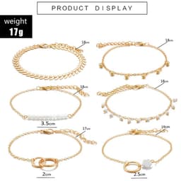image-European And American Personality Small Flower Arrow Leaf Bracelet