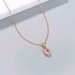 image-European and American necklace jewelry Light luxury simple style niche perfume bottle water drop transparent crystal zircon necklace accessories