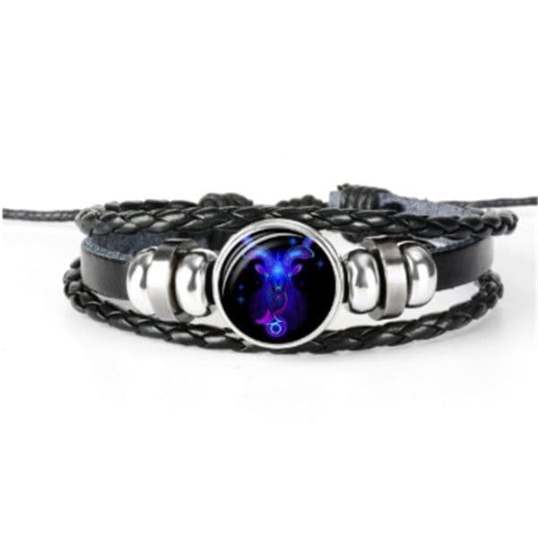 image-Zodiac Constellation Bracelet Braided Design Bracelet For Men Women Kids