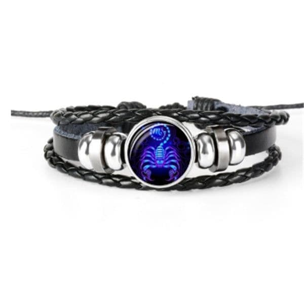 image-Zodiac Constellation Bracelet Braided Design Bracelet For Men Women Kids
