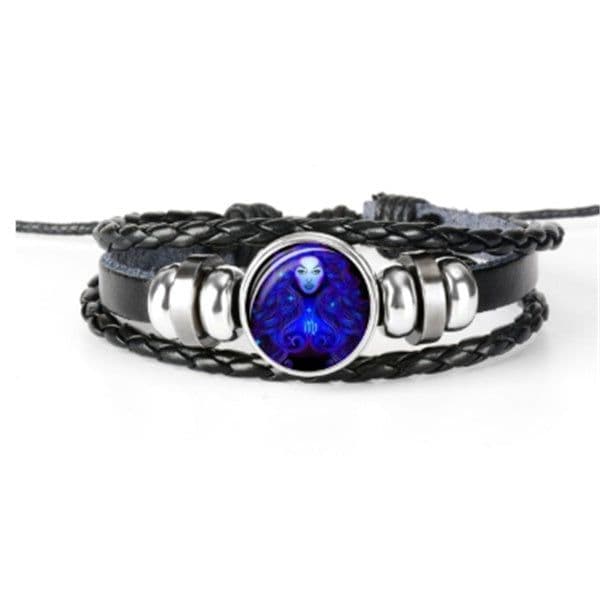 image-Zodiac Constellation Bracelet Braided Design Bracelet For Men Women Kids
