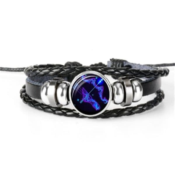 image-Zodiac Constellation Bracelet Braided Design Bracelet For Men Women Kids