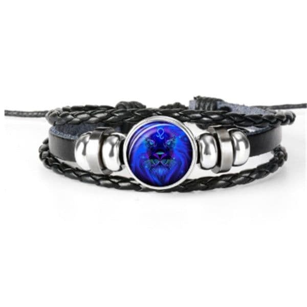 image-Zodiac Constellation Bracelet Braided Design Bracelet For Men Women Kids