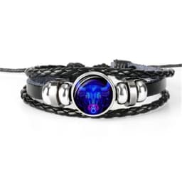 image-Zodiac Constellation Bracelet Braided Design Bracelet For Men Women Kids