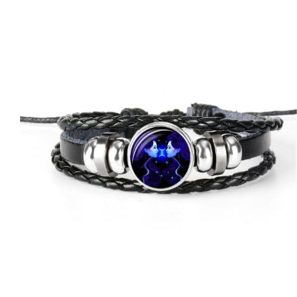 image-Zodiac Constellation Bracelet Braided Design Bracelet For Men Women Kids