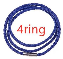 image-Personalized Mens Braided Genuine Leather Bracelet Stainless Steel Custom Beads Name Charm Bracelet For Men With Family Names