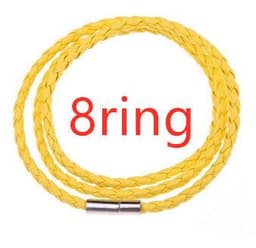 image-Personalized Mens Braided Genuine Leather Bracelet Stainless Steel Custom Beads Name Charm Bracelet For Men With Family Names