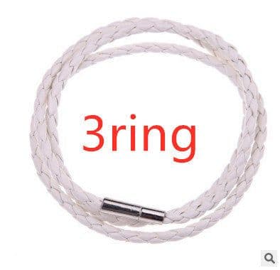 image-Personalized Mens Braided Genuine Leather Bracelet Stainless Steel Custom Beads Name Charm Bracelet For Men With Family Names