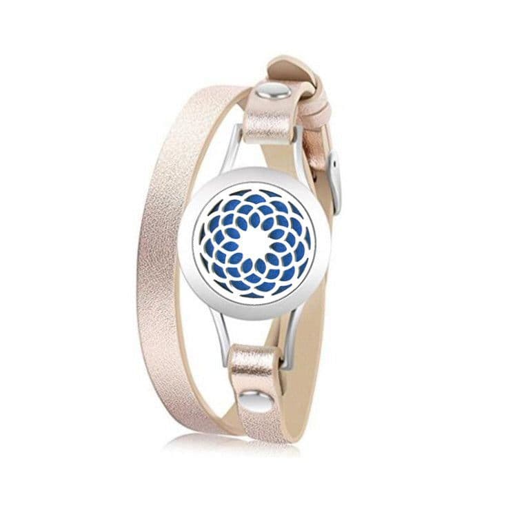 image-Hollow essential oil diffusion perfume bracelet