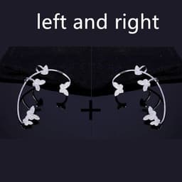 image-Fashion Gold Metal Butterfly Ear Clips Sparkling Zircon Without Piercing Ear Cuff Clip Earrings For Women Jewelry Gift