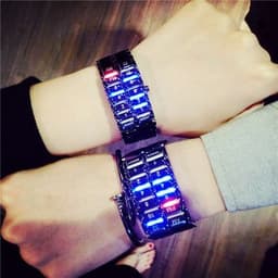 image-Creative LED Light Men Women Digital Wristwatches Style Male Female Electronic Clock Fashion Casual Couple Bracelet Watch