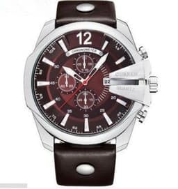 image-Fashionable Large Dial Decorated Three-eye Men's Watch