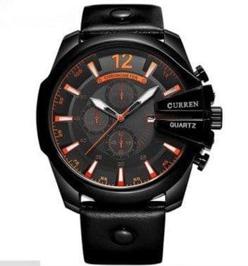 image-Fashionable Large Dial Decorated Three-eye Men's Watch