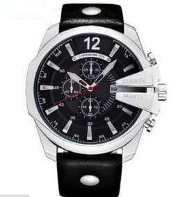 image-Fashionable Large Dial Decorated Three-eye Men's Watch