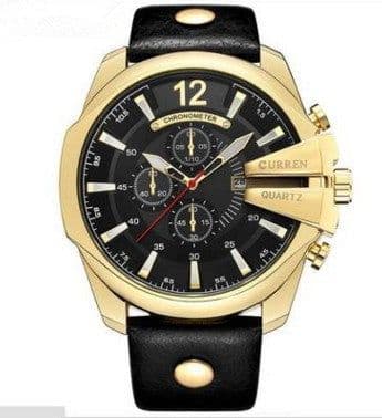 image-Fashionable Large Dial Decorated Three-eye Men's Watch
