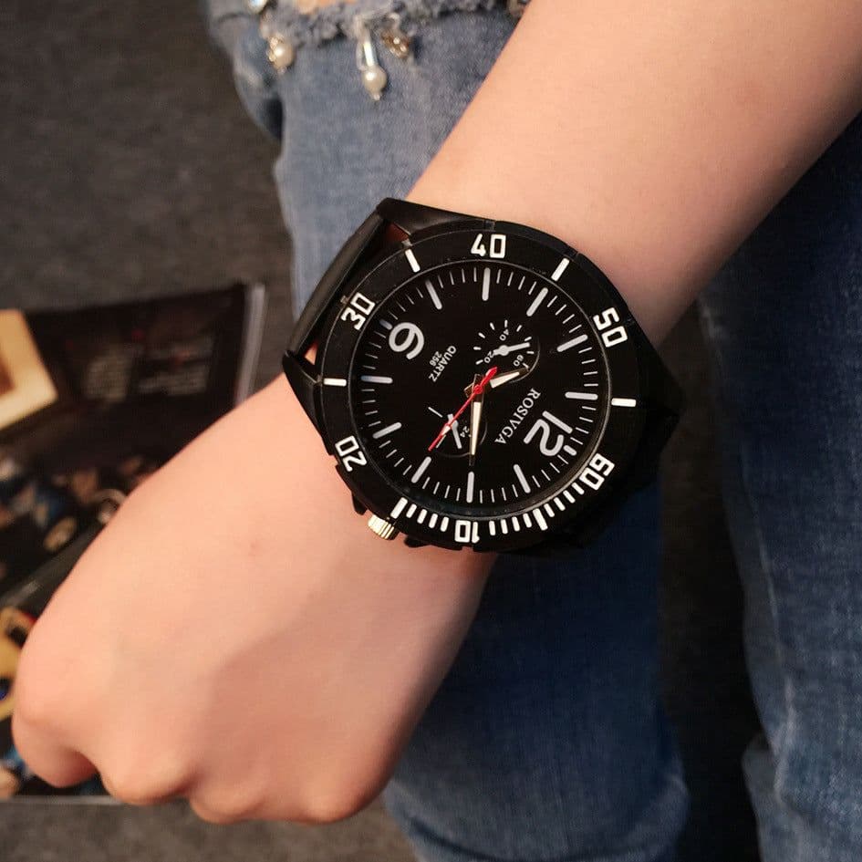 image-Men's Sports Watches Wholesale Wholesale Trend Of Europe And The United States Classic Large Table Waterproof Silicone Watch Men