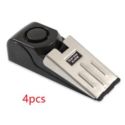 image-Electronic Burglar Alarm Intelligent Home Security Wedge Door Stop Alarm System Device Hotel Intruder Alert Detection