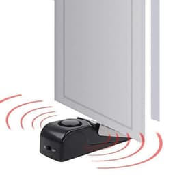 image-Electronic Burglar Alarm Intelligent Home Security Wedge Door Stop Alarm System Device Hotel Intruder Alert Detection