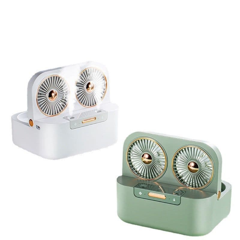 image-New Double Fan Blade Double Spray Fan Humidifying And Cooling Air Cooler