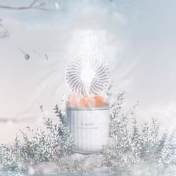 image-Portable Crystal Aromatheraphy Humidifier USB Wireless Aroma Essential Oil Diffuser With Adjustable Fan Warm Light Air Cooler