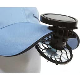 image-For Travel Camping Cooling Outdoor Fishing Clip-on Solar Sun Powered Fan Panel Black Cooling Cell Fan Portable Solar Fan