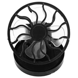 image-For Travel Camping Cooling Outdoor Fishing Clip-on Solar Sun Powered Fan Panel Black Cooling Cell Fan Portable Solar Fan