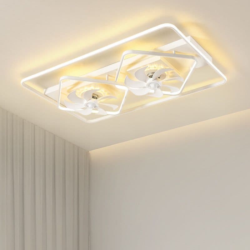 image-Household Light Luxury Thin Suction Ceiling Fan Lamp Bedroom Living Room