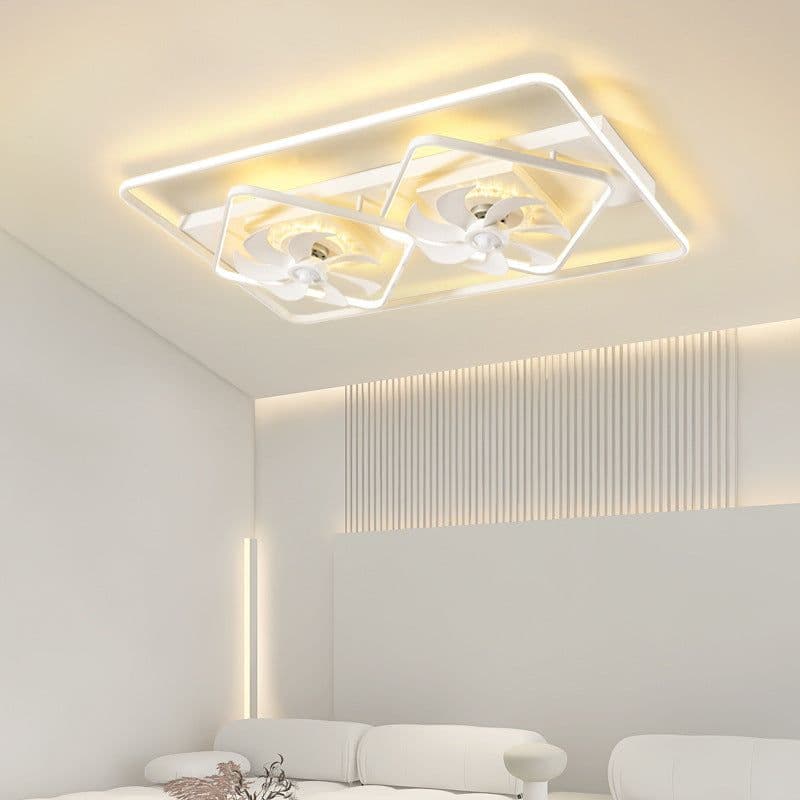 image-Household Light Luxury Thin Suction Ceiling Fan Lamp Bedroom Living Room