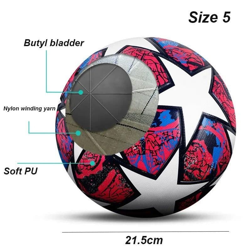 image-No 5 Football Children's Adult Competition Training PU Leather Football