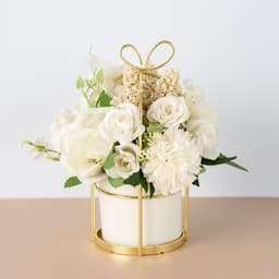 image-Small Potted Plants Ins Dried Flower Bouquet Simulation Flowers Fake Flowers Living Room Decoration Ornaments Tea Table Spring Festival Floral New Year Decorations