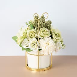 image-Small Potted Plants Ins Dried Flower Bouquet Simulation Flowers Fake Flowers Living Room Decoration Ornaments Tea Table Spring Festival Floral New Year Decorations
