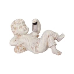 image-Home Decor Resin Craft With Firefly Jar Garden Statue Children Desktop Accessories Boy Girl Cute Gift Outdoor Solar Lighted Art