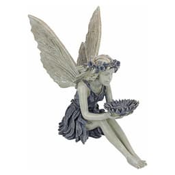 image-Fairy Sitting Garden Statue Ornament Decoration Resin Crafts Decor Accessories Home Landscaping Backyard Lawn Decoration