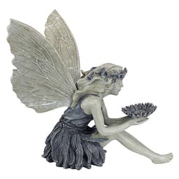 image-Fairy Sitting Garden Statue Ornament Decoration Resin Crafts Decor Accessories Home Landscaping Backyard Lawn Decoration
