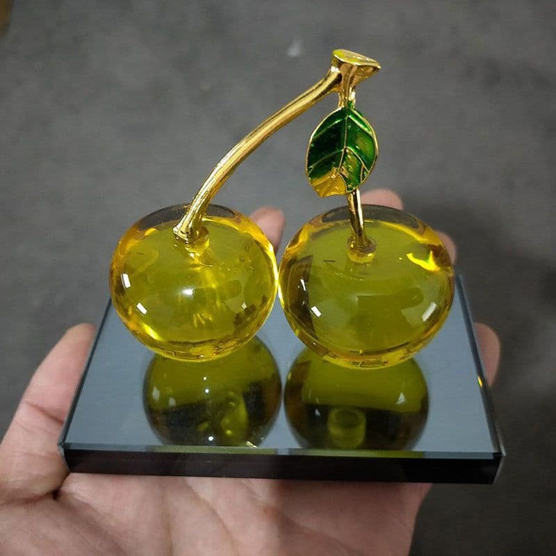 image-K9 Crystal Car Ornaments Cherry Perfume Seat Crystal Perfume Bottle Car Ornaments Crystal Car Perfume Seat Ornaments