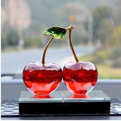image-K9 Crystal Car Ornaments Cherry Perfume Seat Crystal Perfume Bottle Car Ornaments Crystal Car Perfume Seat Ornaments