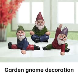 image-Yoga Drunken Dwarf Resin Crafts Decoration Miniature Gardening Ornaments Dwarf