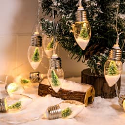 image-New LED Wishing Bottle String Lights Battery Powered Christmas Tree Bulbs Fairy Garland Lights For Party Holiday Decoration