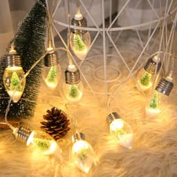 image-New LED Wishing Bottle String Lights Battery Powered Christmas Tree Bulbs Fairy Garland Lights For Party Holiday Decoration