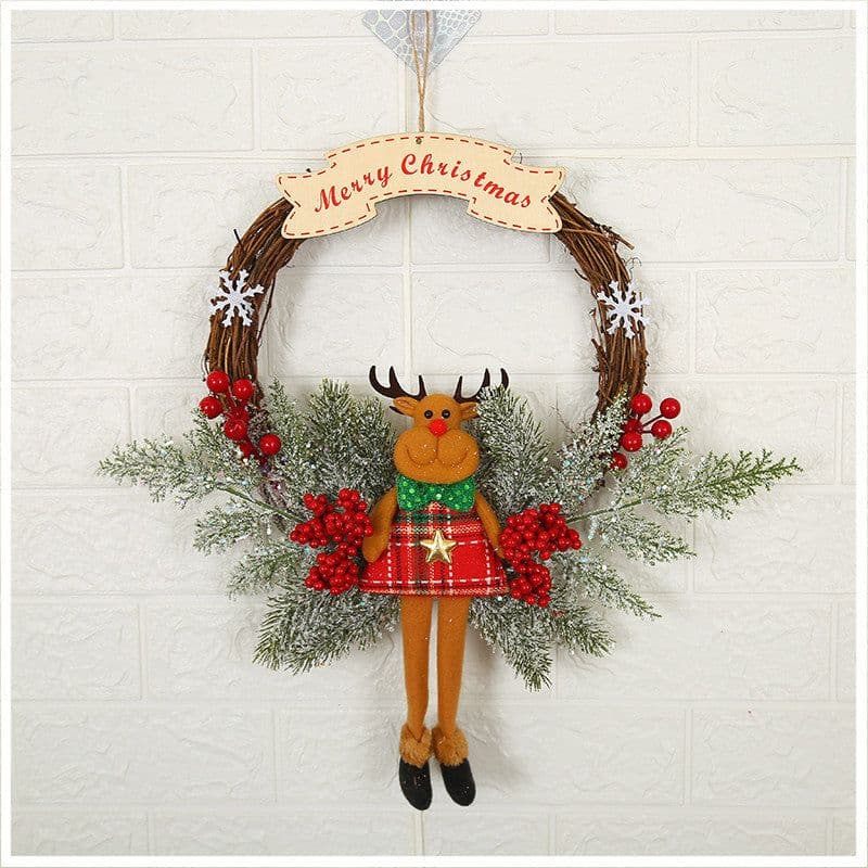 image-Christmas Decorations Garland Wreath