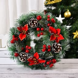 image-Christmas Decorations Garland Wreath