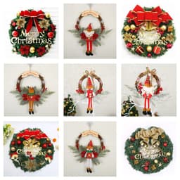 image-Christmas Decorations Garland Wreath