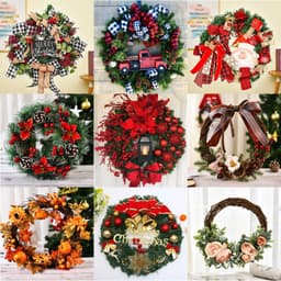 image-Christmas Garland Window Decoration Christmas Decorations