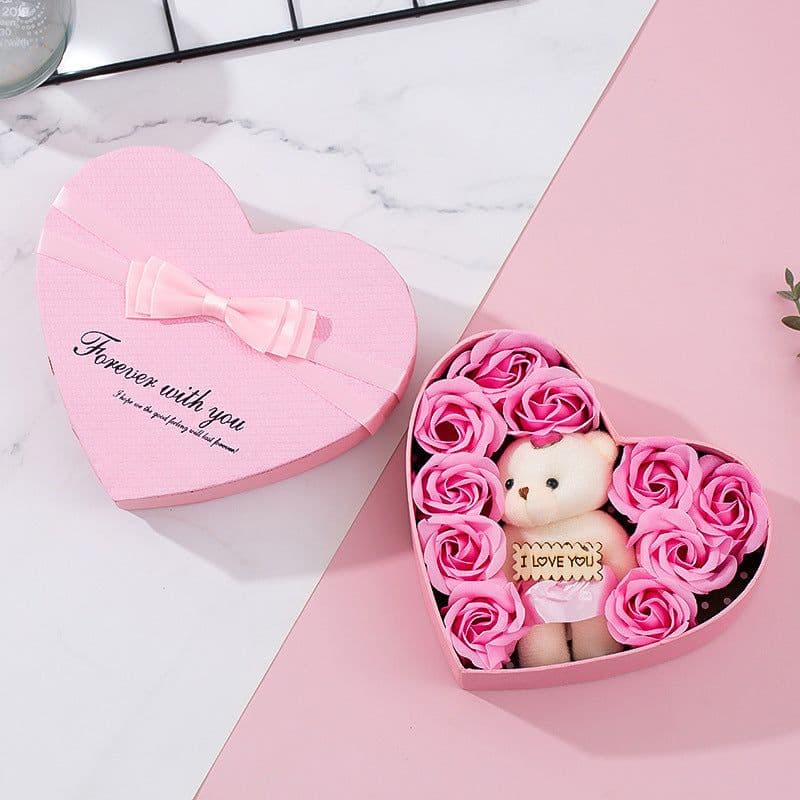 image-Heart-shaped Rose Red Gift Box New Year Christmas Gift Box Valentine's Day Christmas Gift Mother's Day Birthday Gift