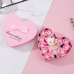 image-Heart-shaped Rose Red Gift Box New Year Christmas Gift Box Valentine's Day Christmas Gift Mother's Day Birthday Gift