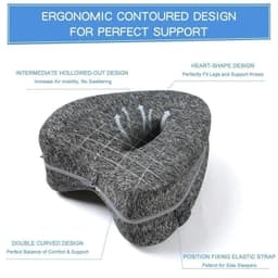 image-Heart-Shaped Memory Foam Leg Pillow Beautiful Leg Pillow Memory Pillow Pregnant Woman Heart-Shaped Knee Love