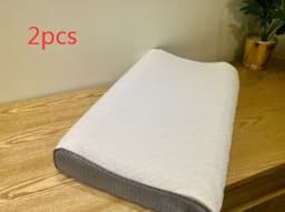 image-Neck Message Bed Pillow 3D TPE Honeycomb Orthopedic Shoulder Pain Protection Cervical With Cover No Pressure Cooling Sleep